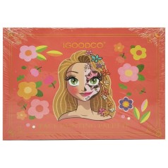 Дитяча косметика аквагрим IG 3002, 15 кольорів, пензлик у наборі