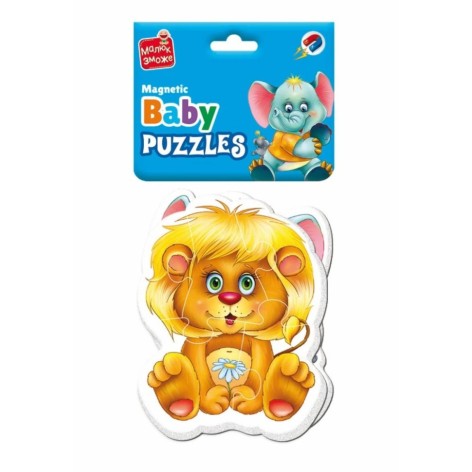 Детские магнитные пазлы "Зоопарк" VT3208-28, 9 элементов