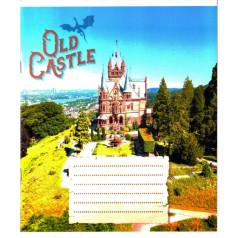 Зошит загальний "Старі замки" 048-600179L-3 у лінію, 48 аркушів (959060)