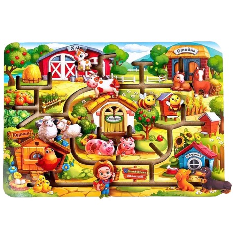 Розвиваюча гра Лабіринт "Ферма" (ПСД213) PSD213