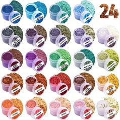 Слюдяний пігментний порошок MC-002, 24 банки по 2,8 грам