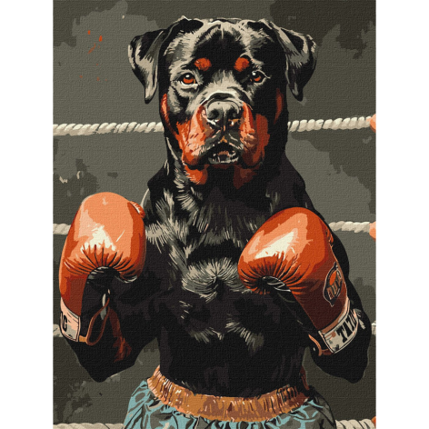 Картина за номерами "Рингова сила" Ідейка KHO6647 30х40 см                                           