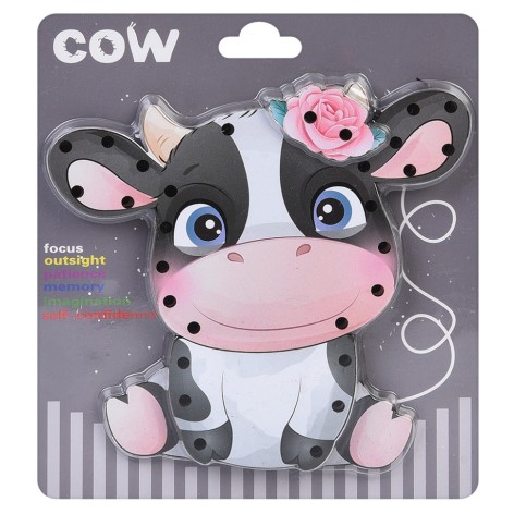 Дерев'яна іграшка-шнурівка 