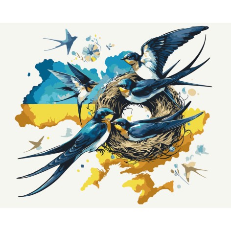 Картина по номерам "Родовое гнездо" 16528-AC 40х50 см