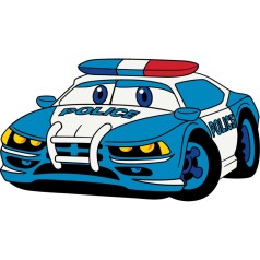 Розпис по полотну "Поліцейська машинка" Art Craft 15072-AC 25х30 см                                                