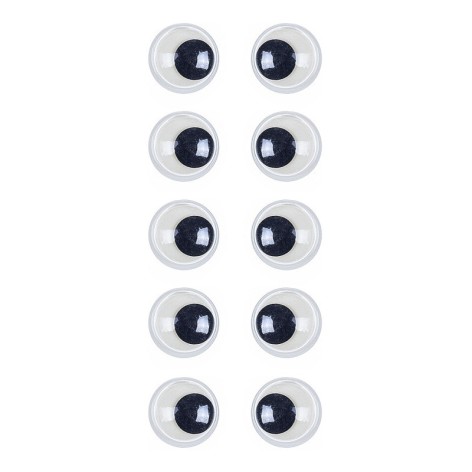 Пластикові очі для іграшок PE-016, 16 мм, 10 штук в упаковці