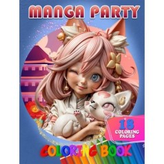 Раскраска для детей Manga Party А05122412 формат А4