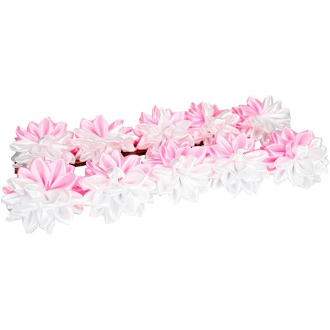 Набір резинок для волосся 0108-345, 10 штук, з бантом-квіткою