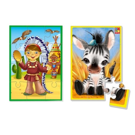 Развивающие мягкие пазлы А5 