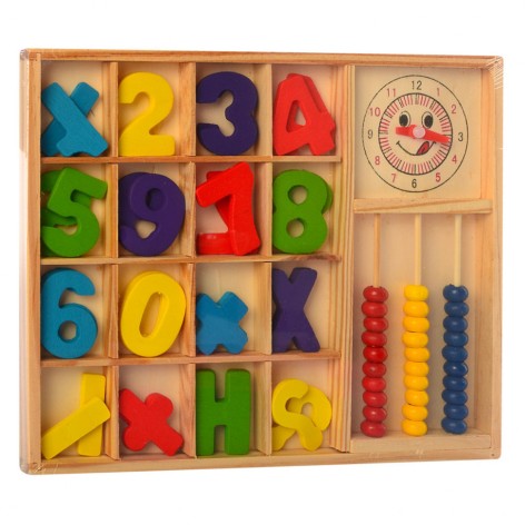 Развивающий набор первоклассника MD 1245 деревянный MD1245B