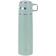 Термос 500 мл, зелений з ручкою