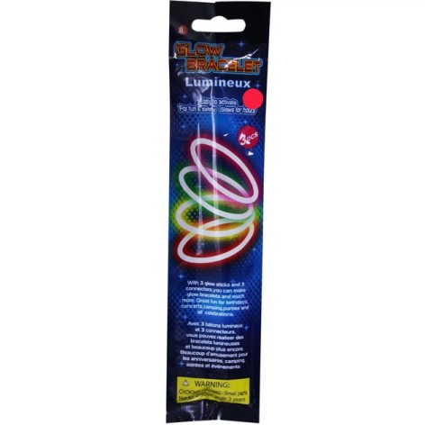 Неоновий браслет 3 в 1 PR908(Red) 6 годин світла   