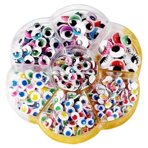 Декоративні оченята для творчості RESTEC, різних розмірів