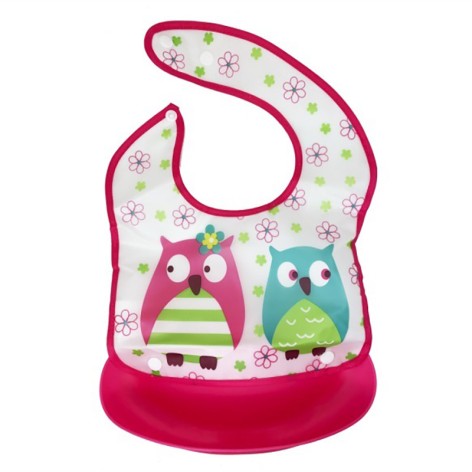 Детский слюнявчик Трактор MGZ-0602(Crimson Owl) со съемным карманом