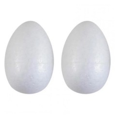 Набір пінопластових заготовок "Яйце" 740598, в наборі 2 шт 90 мм 