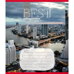 Зошит загальний "Захід сонця у місті" 096-630190K-3 в клітинку, 96 аркушів