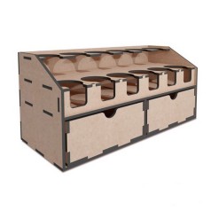 Настільний органайзер для спреїв та художніх фарб у баночках FDPO-262