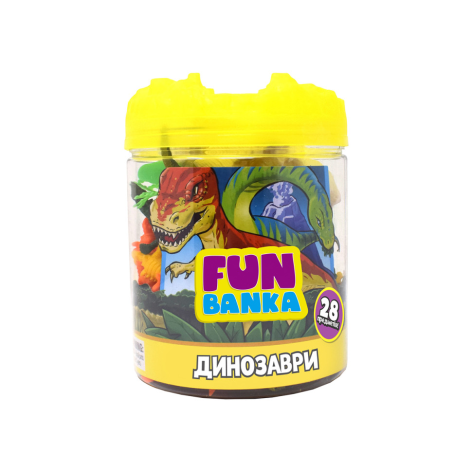 Игровой набор фигурок Динозавры Fun Banka 320387-UA 28 предметов, мини