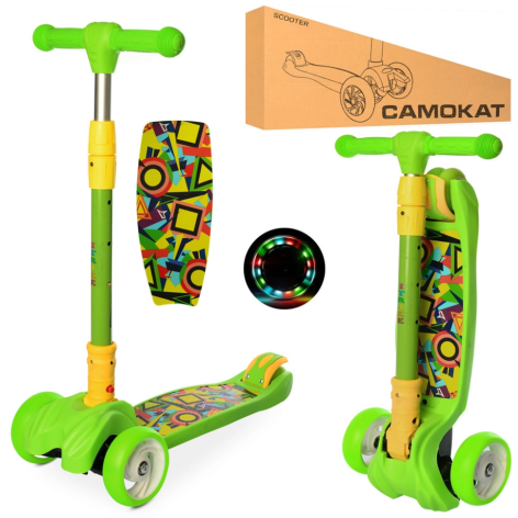 Самокат детский MAXI iTrike JR3-060-11-GR складной