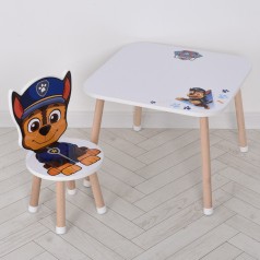 Дерев'яний дитячий столик M 502-3 зі стільчиком