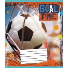 Зошит учнівський "М'яч" 012-510027C-1 в косу лінію, 12 аркушів