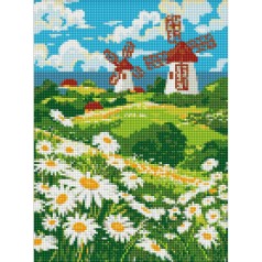 Алмазна мозаїка "Поле ромашок" ©art_selena_ua AMO8148, 30х40 см 