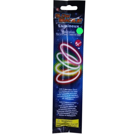 Неоновий браслет 3 в 1 PR908(Green) 6 годин світла 