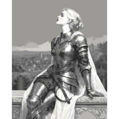 Картина за номерами "Вона, що обрала сталь" 10415-AC з металізованими фарбами 40х50 см