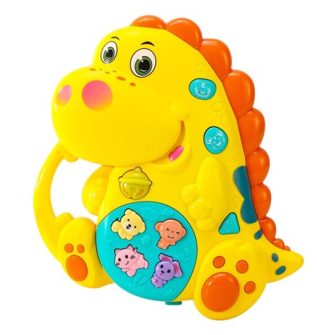 Детское пианино Динозавр FT 0009 на батарейках  Желтый