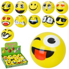 Дитяча іграшка "М'ячик Смайл" MS 4529, 6,3 см, фомовий, у дисплеї