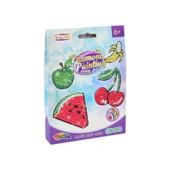 Дитяча алмазна мозаїка "Фрукти" FG24030101B-3 фігурки-наклейки