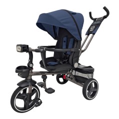 Дитячий триколісний велосипед MT 1003-9 темно-синій