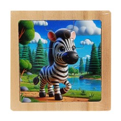 Детский деревянный пазл-вкладыш 