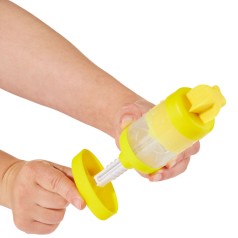 Незастигаюча маса для ліплення з пресом 595106, 5х6х19 см Жовтий