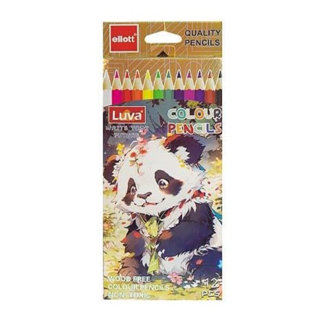 Набор цветных карандашей Luva Ellott CQ1004-12-2, 12 цветов