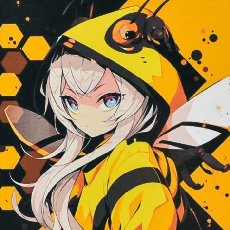 Алмазна мозаїка "Аніме-бджола" HEE16307  30х30 см