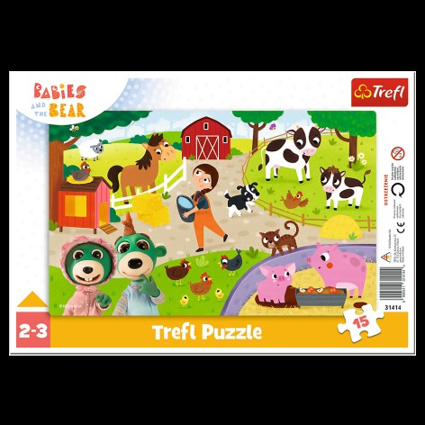 *Пазли - (15 елм. Рамкою) - 