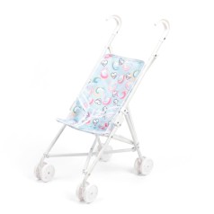 Коляска для ляльок Блакитні серця 9302 W-19 тростина