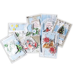 Набір для створення вітальних листівок "Новорічні побажання" FDGCK-001 в асортименті