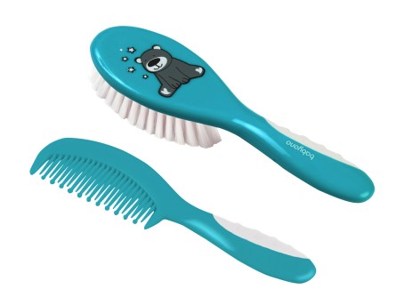 Щетка и расческа для волос - Супер мягкая щетина (Бирюзовый) 