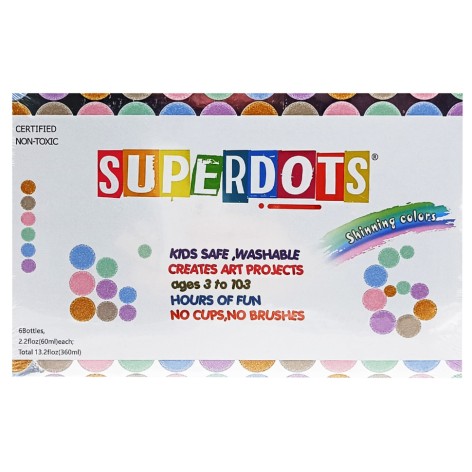 Детские точечные маркеры 35510, 6 цветов по 60 мл