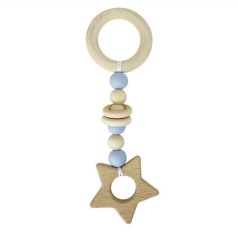 Гризунок дерев'яний MGZ-0410(Blue) Зірка