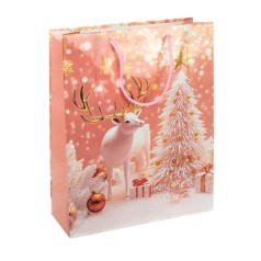 Пакет подарунковий "Новий Рік" 2580-1 розмір 18х21,5х8 см 