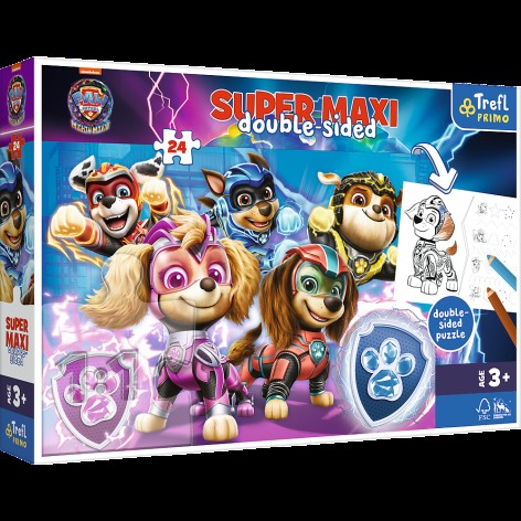 *Пазли + розмальовка - (24 елм.SUPER МАХІ) - 