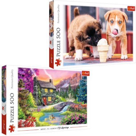 Пазлы - (500 + 500 Элм.) - 