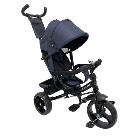 Дитячий триколісний велосипед MT 1005-9 темно-синій