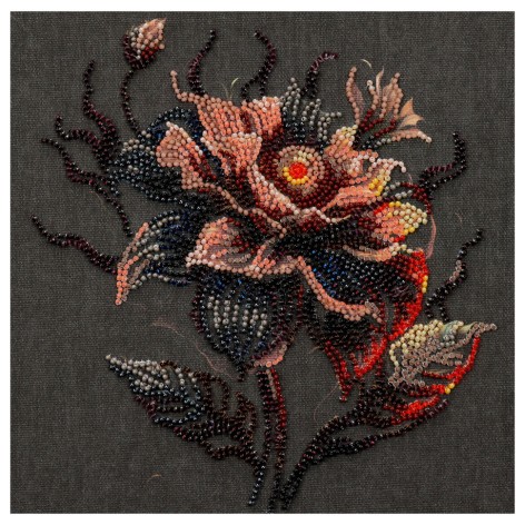 Набор-миди для вышивки бисером "Цветок ночи" AMB-100 20х20 см