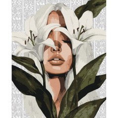 Картина за номерами "Барвиста поезія: Лілії" ©art_selena_ua KHO8614, 40x50 см 