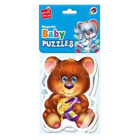 Детские магнитные пазлы "Лесные обитатели" VT3208-17, 9 элементов