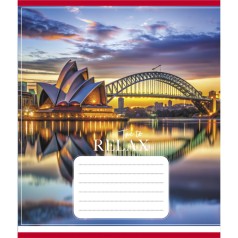 Зошит загальний "Міста в вогнях" 096-630107K-4 в клітинку, 96 аркушів (959063)